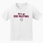 Edge Volleyball The Edge Volleyball <span class="pdp-name-mascot">The Edge Volleyball Club</span> Port & Company Infant Core Cotton Tee Front Thumbnail