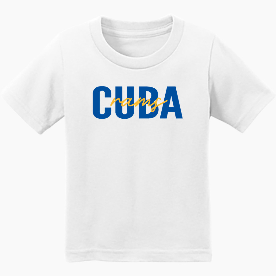 CUBA HIGH SCHOOL RAMS <span class="pdp-name-mascot">CUBA RAMS</span> Port & Company Infant Core Cotton Tee