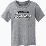 WEST MONONA HIGH SCHOOL SPARTANS Port & Co Toddler Core Cotton Tee Front Thumbnail