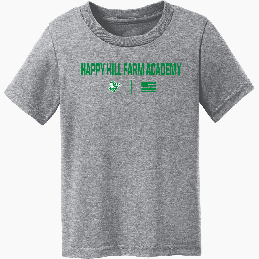 HAPPY HILL FARM ACADEMY PIONEERS <span class="pdp-name-mascot">HAPPY HILL FARM ACADEMY PIONEERS</span> Port & Co Toddler Core Cotton Tee