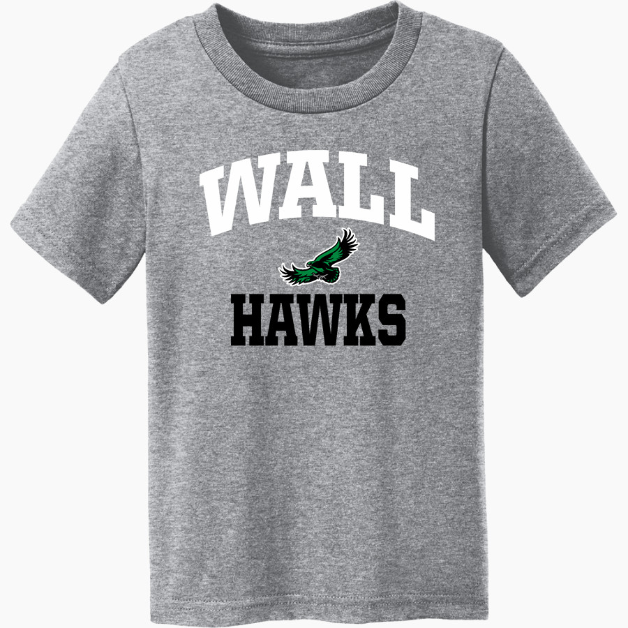 WALL HIGH SCHOOL HAWKS <span class="pdp-name-mascot">WALL HAWKS</span> Port & Co Toddler Core Cotton Tee