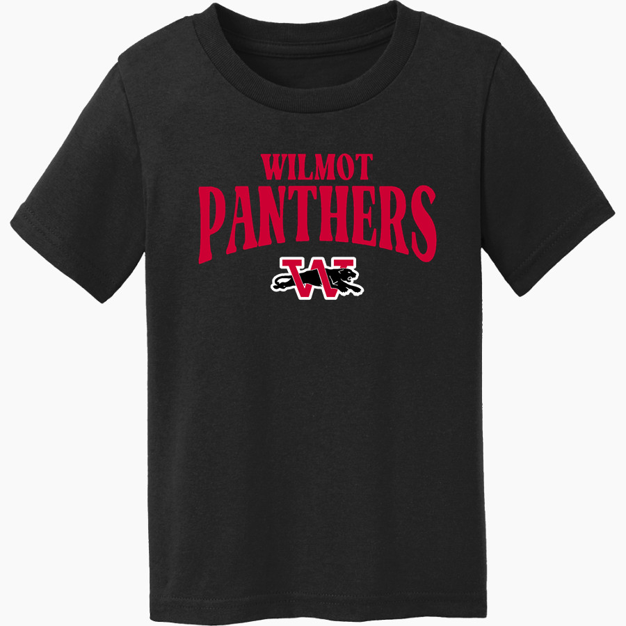WILMOT UNION HIGH SCHOOL PANTHERS Port & Co Toddler Core Cotton Tee