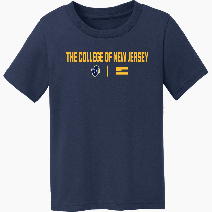 THE COLLEGE OF NEW JERSEY LIONS <span class="pdp-name-mascot">THE COLLEGE OF NEW JERSEY LIONS</span> Port & Co Toddler Core Cotton Tee