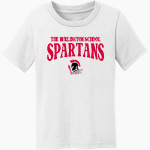 The Burlington School SPARTANS <span class="pdp-name-mascot">The Burlington School SPARTANS</span> Port & Co Toddler Core Cotton Tee Front Thumbnail