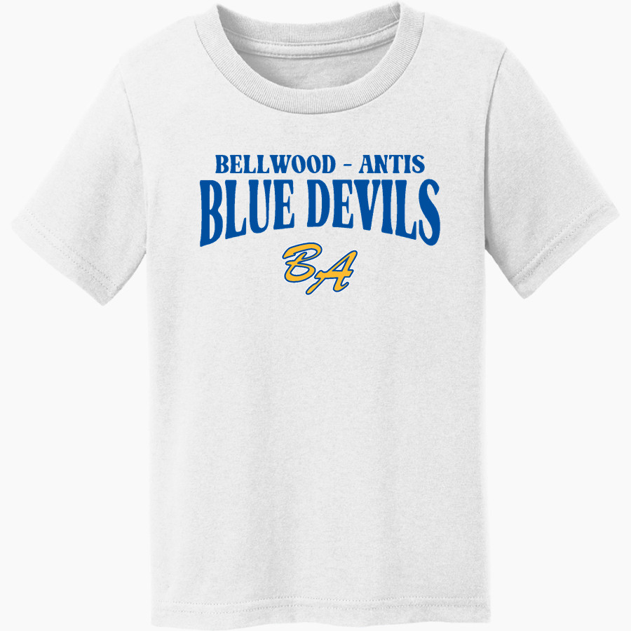 BELLWOOD-ANTIS HIGH SCHOOL BLUE DEVILS <span class="pdp-name-mascot">BELLWOOD - ANTIS BLUE DEVILS</span> Port & Co Toddler Core Cotton Tee