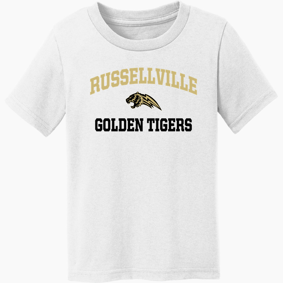 RUSSELLVILLE HIGH SCHOOL GOLDEN TIGERS <span class="pdp-name-mascot">RUSSELLVILLE GOLDEN TIGERS</span> Port & Co Toddler Core Cotton Tee