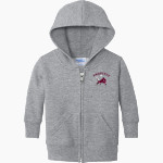 LOCKHART HIGH SCHOOL LIONS <span class="pdp-name-mascot">LOCKHART LIONS</span> Port & Company Infant Core Fleece Full-Zip Hooded Sweatshirt Front Thumbnail