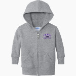 Riverside Raptors <span class="pdp-name-mascot">Riverside High School Raptors</span> Port & Company Infant Core Fleece Full-Zip Hooded Sweatshirt Front Thumbnail