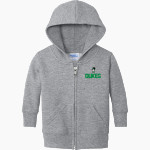 YORK HIGH SCHOOL DUKES <span class="pdp-name-mascot">YORK DUKES</span> Port & Company Infant Core Fleece Full-Zip Hooded Sweatshirt Front Thumbnail