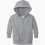 Northstar Christian Knights <span class="pdp-name-mascot">Northstar Christian Academy Knights</span> Port & Company Infant Core Fleece Full-Zip Hooded Sweatshirt Front Thumbnail
