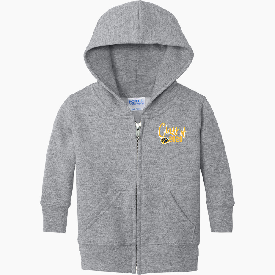 THE KING'S ACADEMY LIONS official sideline store Port & Company Infant Core Fleece Full-Zip Hooded Sweatshirt