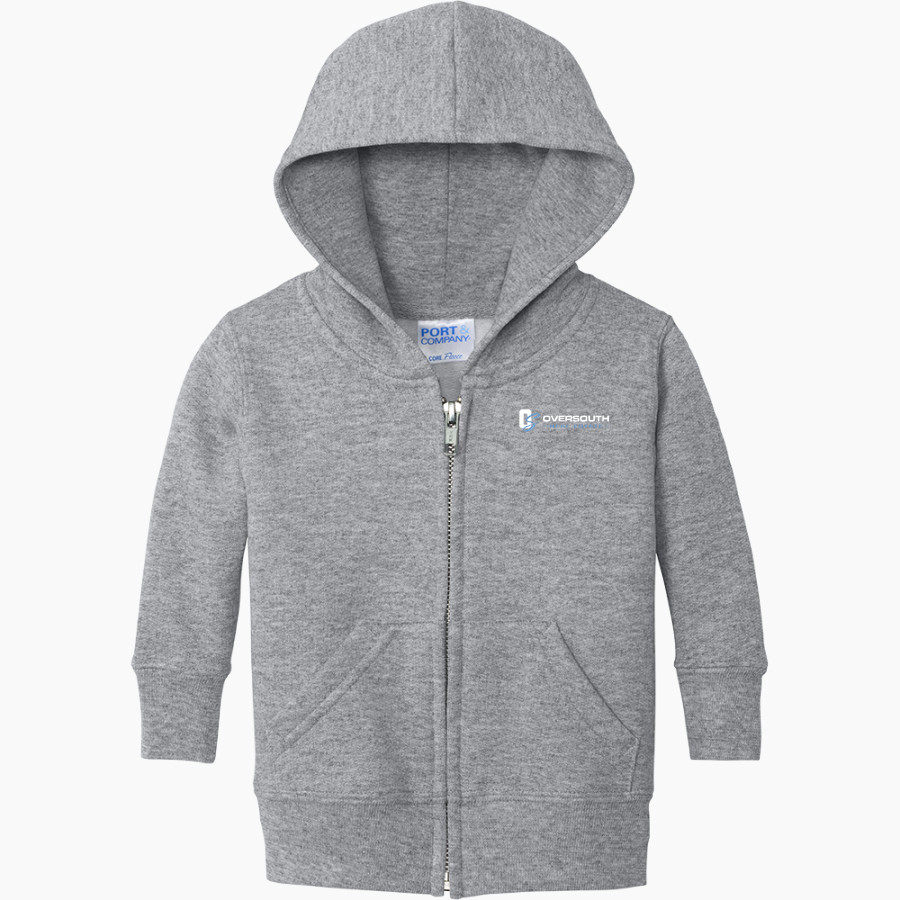 OverSouth OverSouth Port & Company Infant Core Fleece Full-Zip Hooded Sweatshirt
