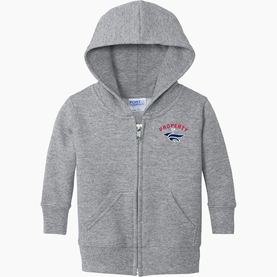 Runbirds Baseball Runbirds Baseball <span class="pdp-name-mascot">Runbirds Baseball</span> Port & Company Infant Core Fleece Full-Zip Hooded Sweatshirt