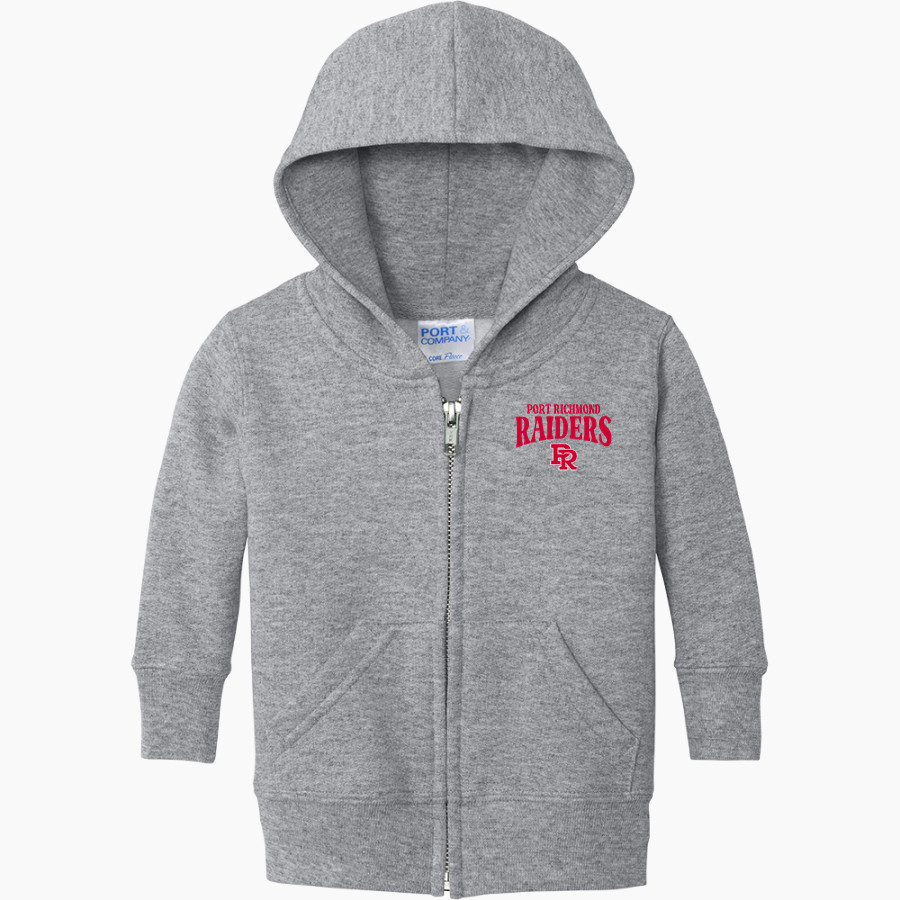PORT RICHMOND HIGH SCHOOL RAIDERS <span class="pdp-name-mascot">PORT RICHMOND RAIDERS</span> Port & Company Infant Core Fleece Full-Zip Hooded Sweatshirt