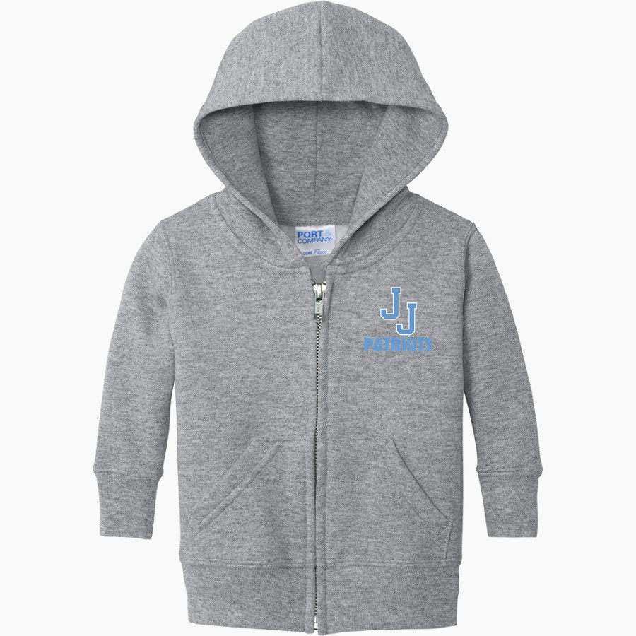 JOHN JAY HIGH SCHOOL PATRIOTS <span class="pdp-name-mascot">JOHN JAY PATRIOTS</span> Port & Company Infant Core Fleece Full-Zip Hooded Sweatshirt