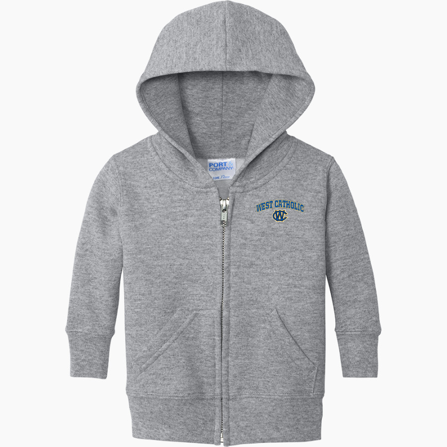 WEST PHILADELPHIA CATHOLIC HIGH SCHOOL BURRS Port & Company Infant Core Fleece Full-Zip Hooded Sweatshirt