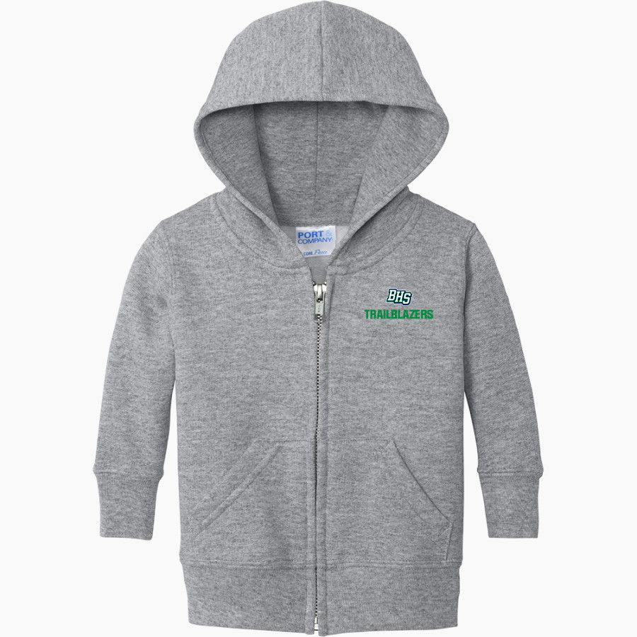 Babcock Trailblazers <span class="pdp-name-mascot">Babcock High School Trailblazers</span> Port & Company Infant Core Fleece Full-Zip Hooded Sweatshirt