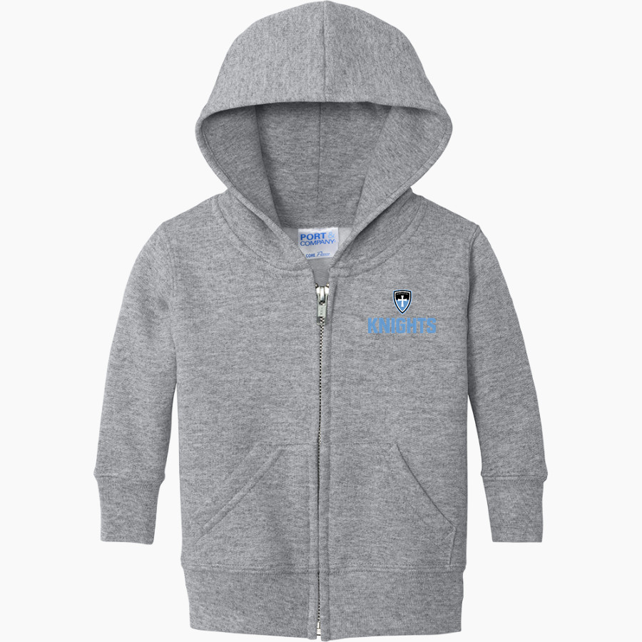 Northstar Christian Knights <span class="pdp-name-mascot">Northstar Christian Academy Knights</span> Port & Company Infant Core Fleece Full-Zip Hooded Sweatshirt