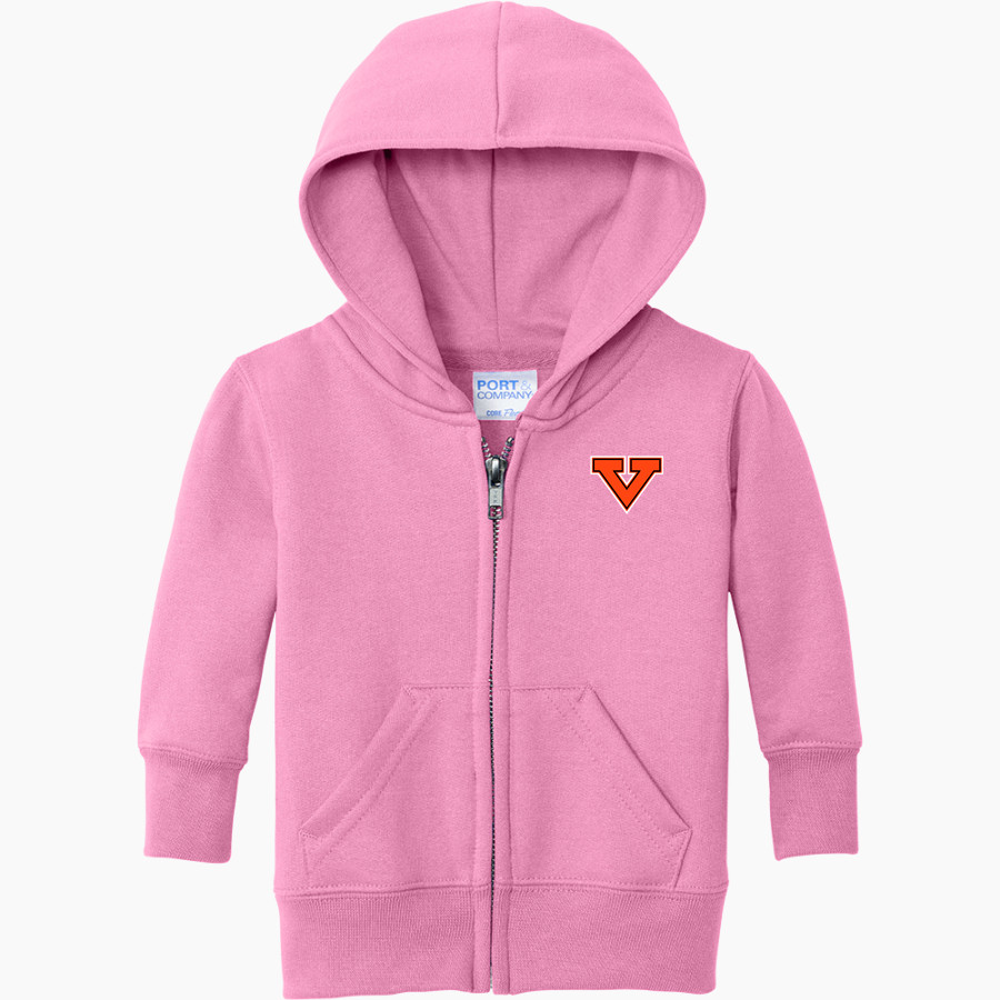 Jackson Pathways Vikings <span class="pdp-name-mascot">Jackson Pathways Vikings</span> Port & Company Infant Core Fleece Full-Zip Hooded Sweatshirt