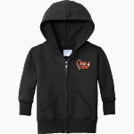 LINCOLNWOOD HIGH SCHOOL LANCERS Port & Company Infant Core Fleece Full-Zip Hooded Sweatshirt Front Thumbnail