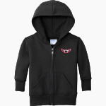 Northwest Nazarene Nighthawks Port & Company Infant Core Fleece Full-Zip Hooded Sweatshirt Front Thumbnail