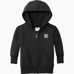 UMary Marauders Online Store <span class="pdp-name-mascot">University of Mary Marauders</span> Port & Company Infant Core Fleece Full-Zip Hooded Sweatshirt Front Thumbnail