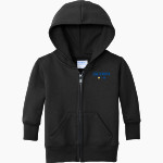 CULBRETH Cougars <span class="pdp-name-mascot">GREY CULBRETH MIDDLE SCHOOL Cougars</span> Port & Company Infant Core Fleece Full-Zip Hooded Sweatshirt Front Thumbnail