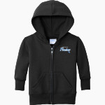 Franklin Central Flashes <span class="pdp-name-mascot">Franklin Central Flashes</span> Port & Company Infant Core Fleece Full-Zip Hooded Sweatshirt Front Thumbnail