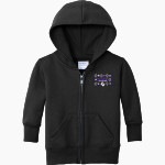 MARINETTE HIGH SCHOOL MARINES Port & Company Infant Core Fleece Full-Zip Hooded Sweatshirt Front Thumbnail
