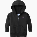 Alfred University Saxons Port & Company Infant Core Fleece Full-Zip Hooded Sweatshirt Front Thumbnail