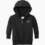 Coudersport Area Falcons Port & Company Infant Core Fleece Full-Zip Hooded Sweatshirt Front Thumbnail