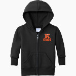 KINGSLEY HIGH SCHOOL STAGS Port & Company Infant Core Fleece Full-Zip Hooded Sweatshirt Front Thumbnail