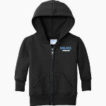 MIDLAKES HIGH SCHOOL SCREAMING EAGLES <span class="pdp-name-mascot">MIDLAKES SCREAMING EAGLES</span> Port & Company Infant Core Fleece Full-Zip Hooded Sweatshirt Front Thumbnail