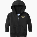 LEVERETTS CHAPEL HIGH SCHOOL LIONS Port & Company Infant Core Fleece Full-Zip Hooded Sweatshirt Front Thumbnail