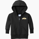 Maple Grove Crimson <span class="pdp-name-mascot">Maple Grove Crimson</span> Port & Company Infant Core Fleece Full-Zip Hooded Sweatshirt Front Thumbnail