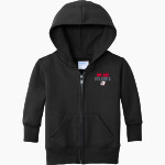 ATLANTA HIGH SCHOOL BULLDOGS <span class="pdp-name-mascot">ATLANTA BULLDOGS</span> Port & Company Infant Core Fleece Full-Zip Hooded Sweatshirt Front Thumbnail