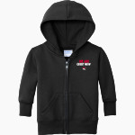Crestview Bobcats <span class="pdp-name-mascot">Crestview Elementary School Bobcats</span> Port & Company Infant Core Fleece Full-Zip Hooded Sweatshirt Front Thumbnail