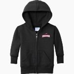 LAWNDALE HIGH SCHOOL CARDINALS <span class="pdp-name-mascot">LAWNDALE CARDINALS</span> Port & Company Infant Core Fleece Full-Zip Hooded Sweatshirt Front Thumbnail