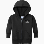 GRANDVIEW HIGH SCHOOL ZEBRAS Port & Company Infant Core Fleece Full-Zip Hooded Sweatshirt Front Thumbnail