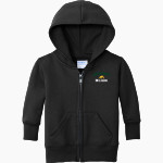BURR AND BURTON ACADEMY The Official Online Store Port & Company Infant Core Fleece Full-Zip Hooded Sweatshirt Front Thumbnail