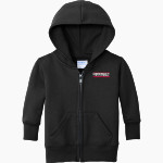 WISCONSIN INTERCOLLEGIATE ATHLETIC CONFERENCE <span class="pdp-name-mascot">WISCONSIN INTERCOLLEGIATE ATHLETIC CONFERENCE</span> Port & Company Infant Core Fleece Full-Zip Hooded Sweatshirt Front Thumbnail