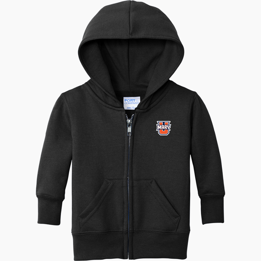 UMary Marauders Online Store <span class="pdp-name-mascot">University of Mary Marauders</span> Port & Company Infant Core Fleece Full-Zip Hooded Sweatshirt