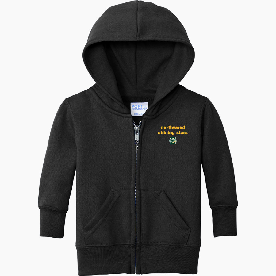 Northwood Shining Stars <span class="pdp-name-mascot">Northwood Elementary School Shining Stars</span> Port & Company Infant Core Fleece Full-Zip Hooded Sweatshirt
