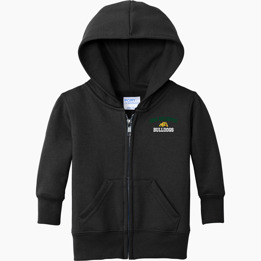 BURR AND BURTON ACADEMY The Official Online Store Port & Company Infant Core Fleece Full-Zip Hooded Sweatshirt