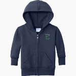 Frances Xavier Warde Jaguars <span class="pdp-name-mascot">Frances Xavier Warde School Jaguars</span> Port & Company Infant Core Fleece Full-Zip Hooded Sweatshirt Front Thumbnail