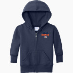 Oswego Panthers Port & Company Infant Core Fleece Full-Zip Hooded Sweatshirt Front Thumbnail