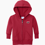 North Central Jets Port & Company Infant Core Fleece Full-Zip Hooded Sweatshirt Front Thumbnail