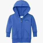 KINGSTON HIGH SCHOOL YELLOWJACKETS <span class="pdp-name-mascot">KINGSTON YELLOWJACKETS</span> Port & Company Infant Core Fleece Full-Zip Hooded Sweatshirt Front Thumbnail
