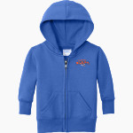 HARDEE COUNTY HIGH SCHOOL WILDCATS <span class="pdp-name-mascot">HARDEE COUNTY WILDCATS</span> Port & Company Infant Core Fleece Full-Zip Hooded Sweatshirt Front Thumbnail