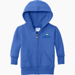 Carver Community Eagles <span class="pdp-name-mascot">Carver Community Eagles</span> Port & Company Infant Core Fleece Full-Zip Hooded Sweatshirt Front Thumbnail